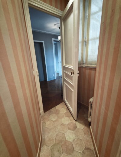 couloir propore après débarras d'un appartement