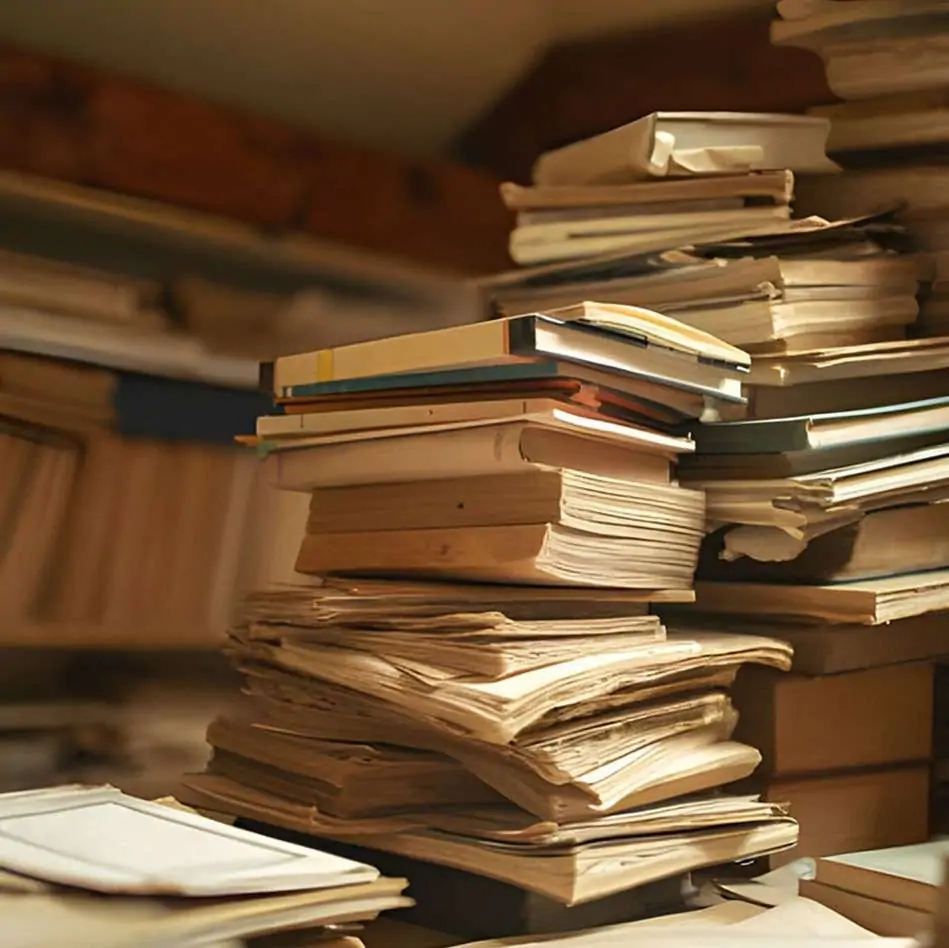 Maison_2 Biblioteque avec des livres anciens et modernes