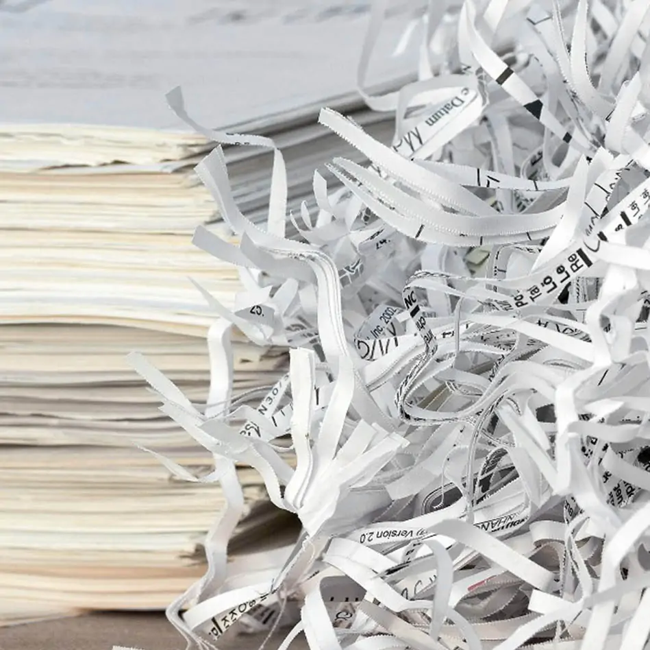 Destruction d'archives Déstruction et broyage d'archives puis recyclage du papier