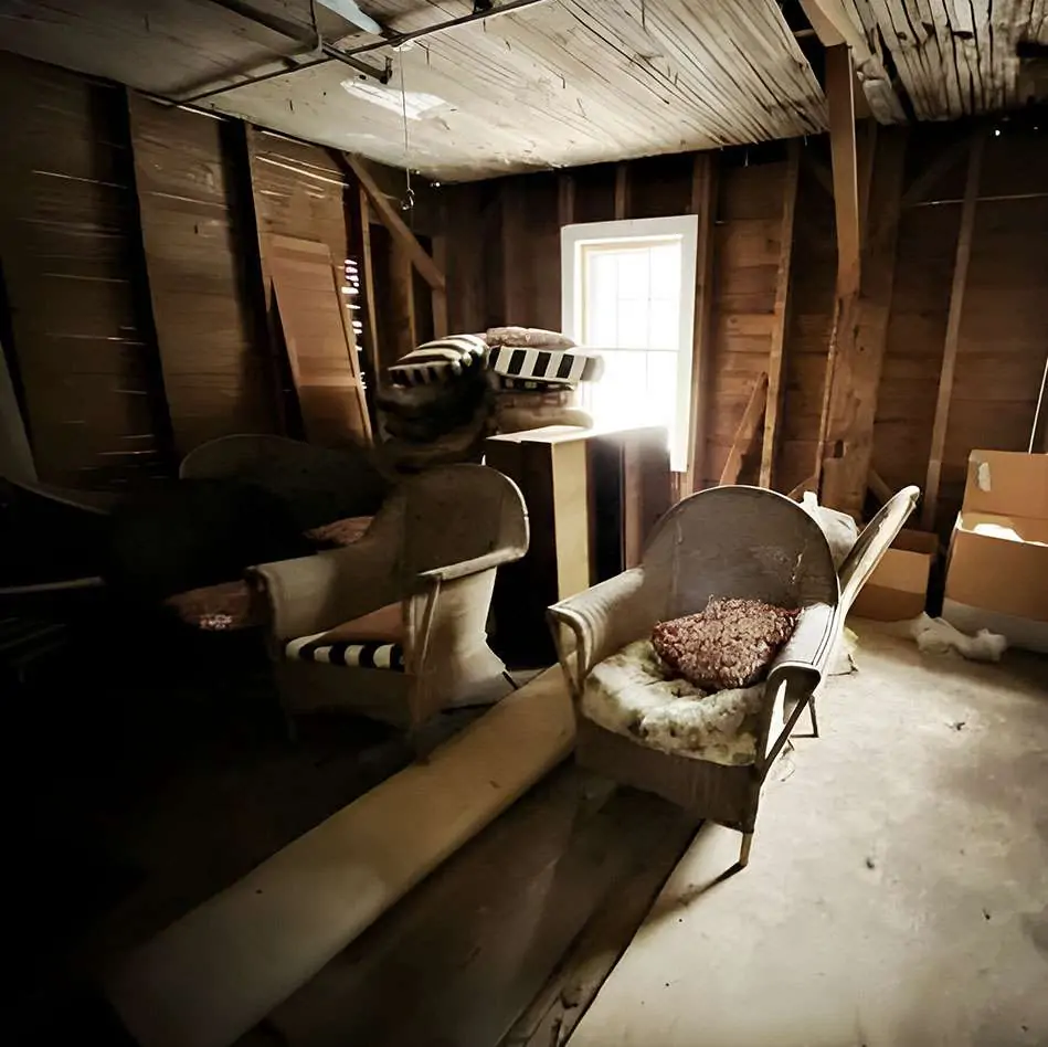 Combles à débarrasser Combles d'une maison à débarrasser après une succession