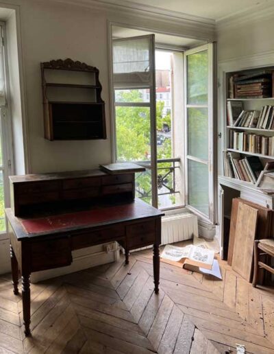 salon encombré