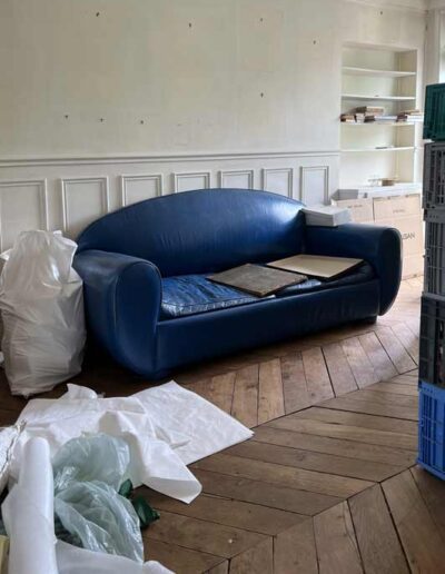 Fauteuil bleu