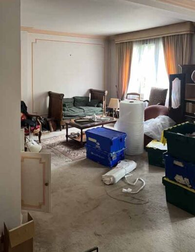 salon encombré
