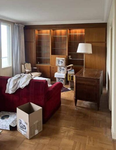 salon encombré