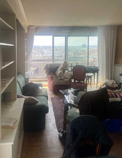 salon encombré