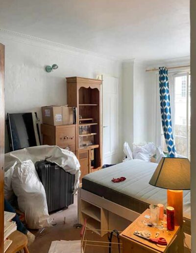 Debarras appartement rue Lacepede Paris 75005 Chambre encombree