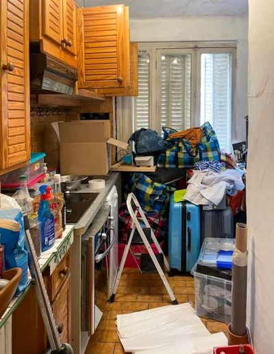 Debarras appartement rue Lacepede Paris 75005 Cuisine encombree