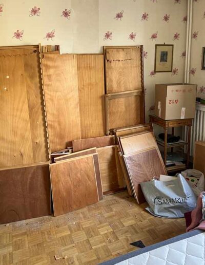 Debarras appartement rue Rue Geoffroy Saint Hilaire Paris 75005 Chambre encombree 2
