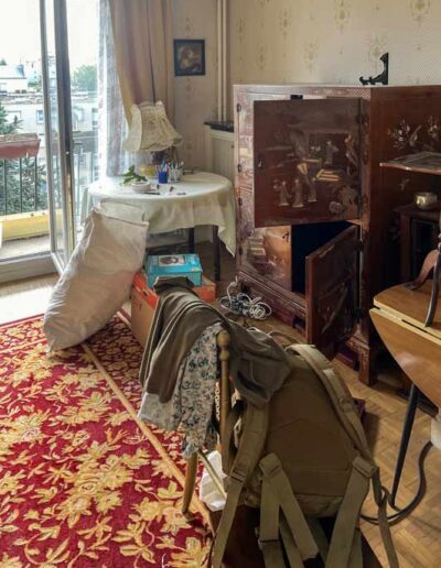 Debarras appartement rue Rue Geoffroy Saint Hilaire Paris 75005 salon