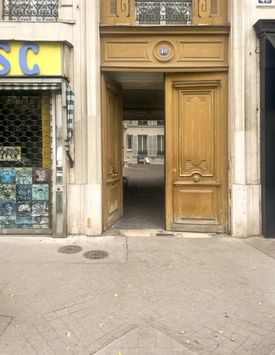 Debarras appartement Rue des ecoles, Portail