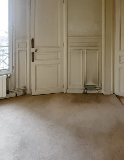 Debarras appartement rue Cauilancourt apris 18, entrée vide