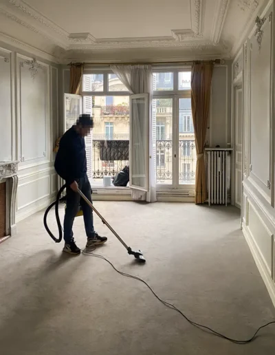 Boulevard Raspail – Débarras valorisé à Paris 6e 15 Débarras valorisé appartement Boulevard Raspail Paris 75006, Nettoyage salon