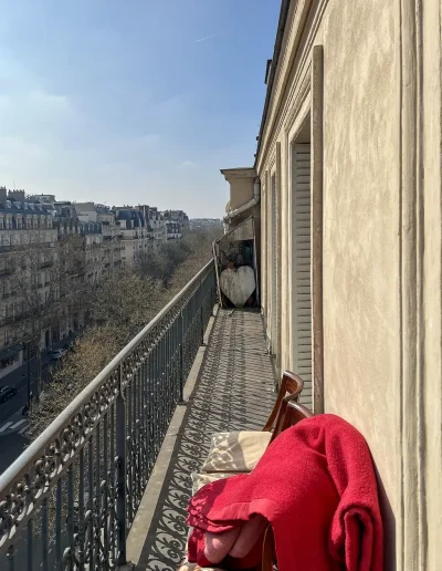 Débarras d'un appartement Av Rapp, Paris 75007, Balcon