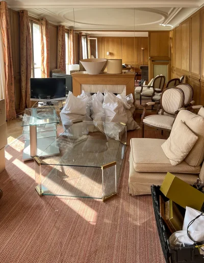 Encombrants Paris Débarras d'un appartement Av Rapp, Paris 75007, Salon 2