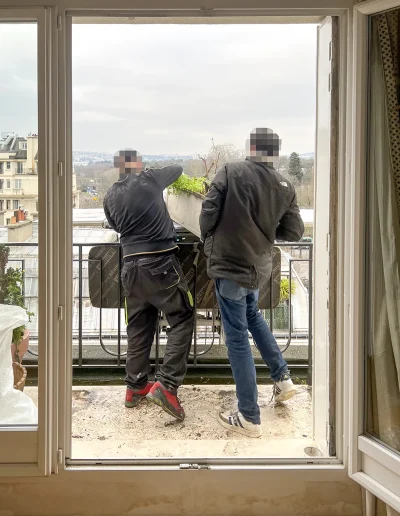 Débarras valorisé porte d'Auteuil, Monte-meubles 3
