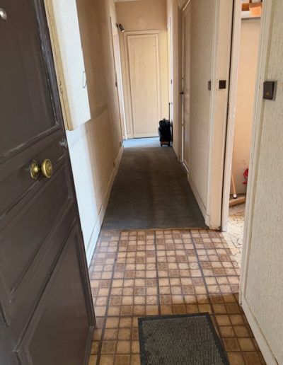 débarras vincennes couloir après intervention