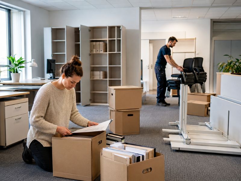 Tri des archives, évacuation du mobilier, débarras de bureaux professionnels