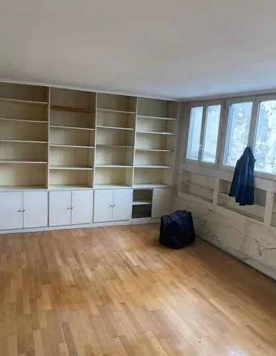 débarras appartement paris 5e et achat livres