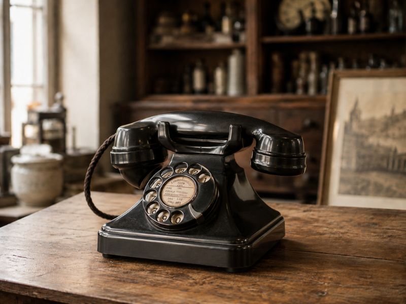 La petite histoire d'objets emblématiques du quotidien, quatrième volet 12 objets emblématiques du quotidien, téléphone en bakélite